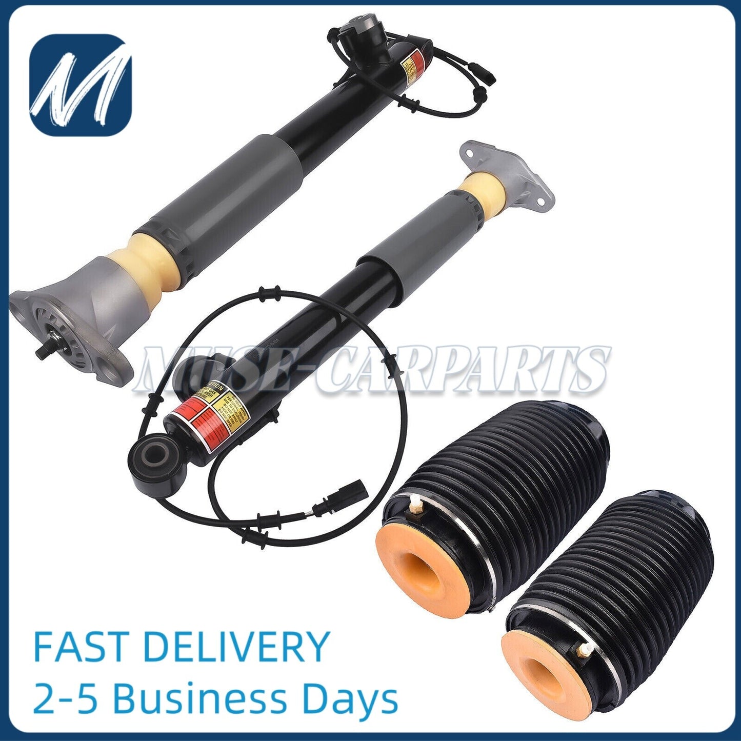 Front LH+RH Shock Strut Assys with electric adjustment, suitable for Lincoln MKT 3.5L DE9Z18124J 2013-19