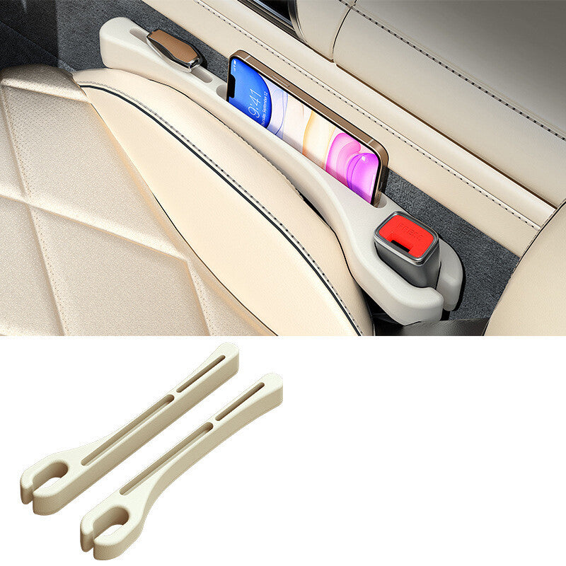 2Pcs Car for Seat Gap Filler Side Seam Plug StripLeak-proof Filling for Seat Gap Beige