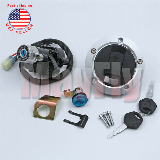 Fit For GSXR600/750 2008-2015 K8 K11 Ignition Switch Lock Fuel Gas Tank Cap Key