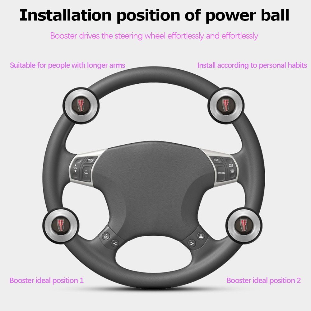 Control Spinner Knob Booster Handle Steering Wheel Ball Car Steering Wheel Knob