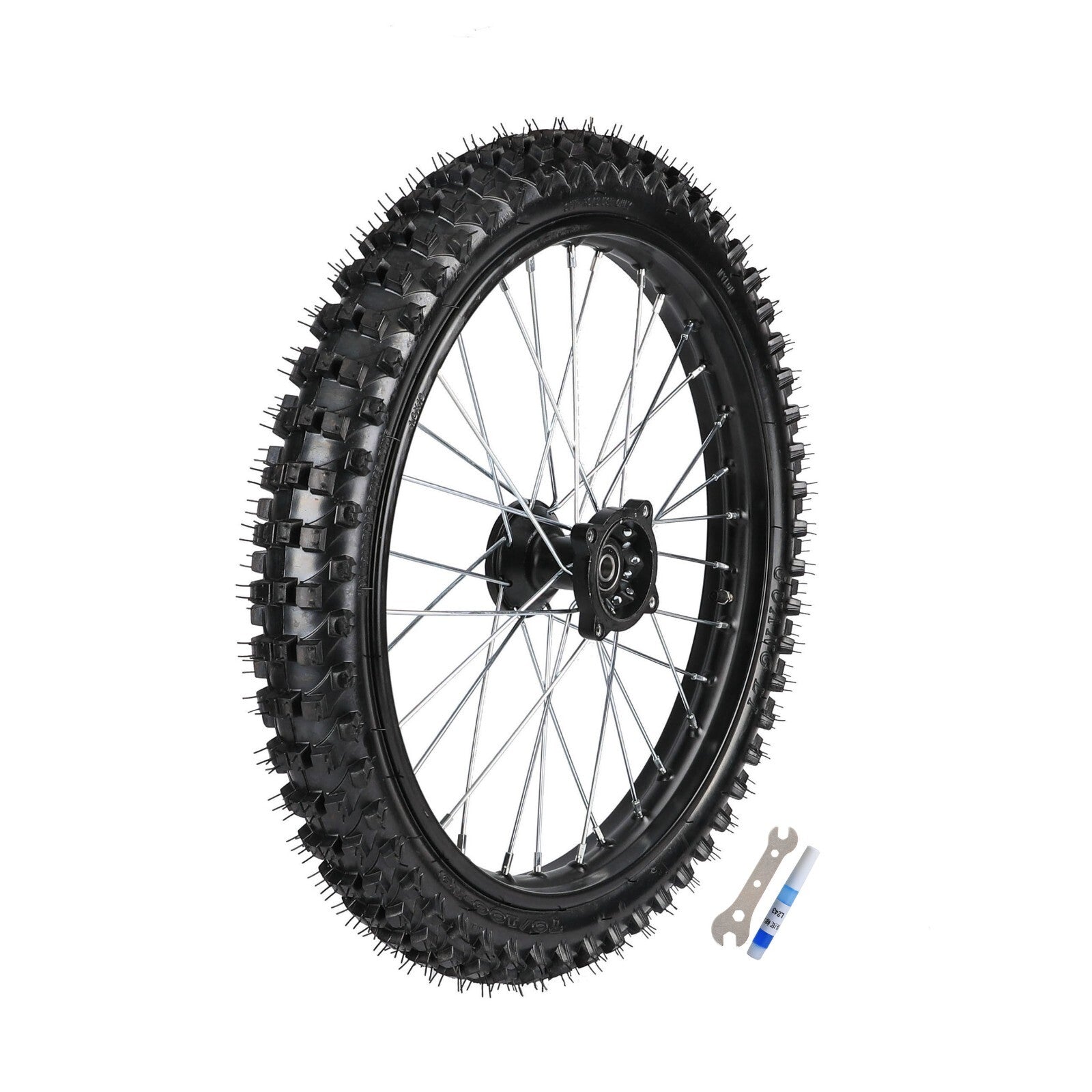 19-inch front wheel, 70/100-19 rim brakes suitable for Pit bicycles, Taotao 125cc, 150cc, 200cc...