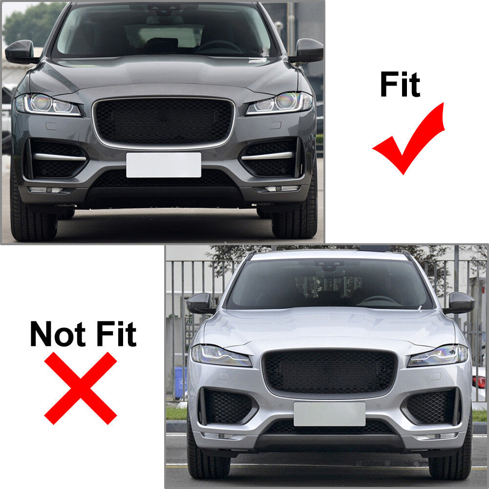 Front Bumper Grille Blade Molding Strip Trim for Jaguar F-Pace R Sport 2016-2020