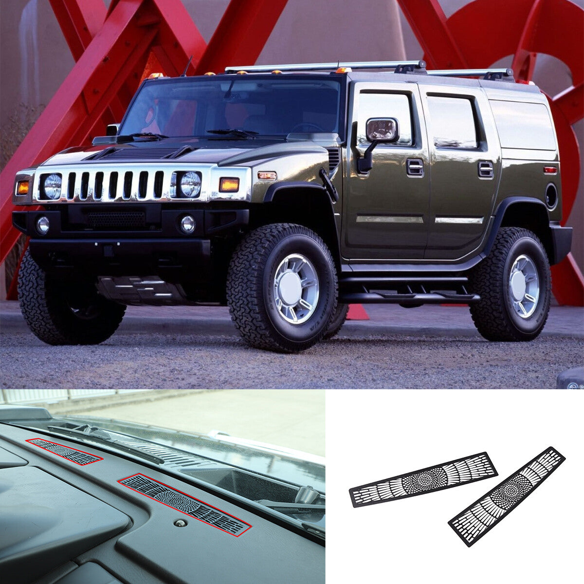 ABS carbon fiber center console ventilation cover trim suitable for Nissan Titan 2016-2019