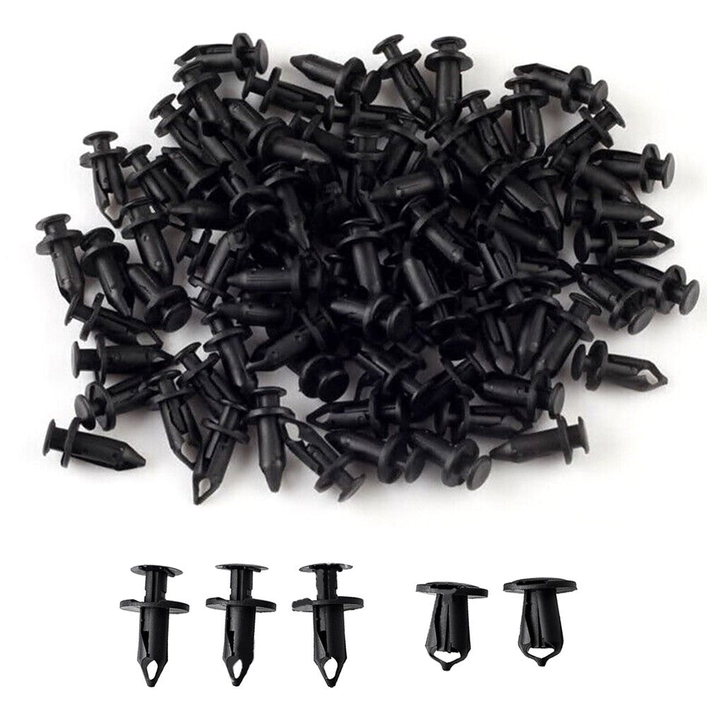 100pcs Plastic Mixed Fairing Body Trim Panel Fastener-Clips Plug-Kit/Durable