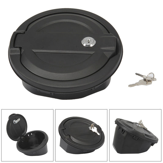 Door Locking Fuel Tank Cover Gas Lid Filler Cap for Jeep for Wrangler JL 2018-2019