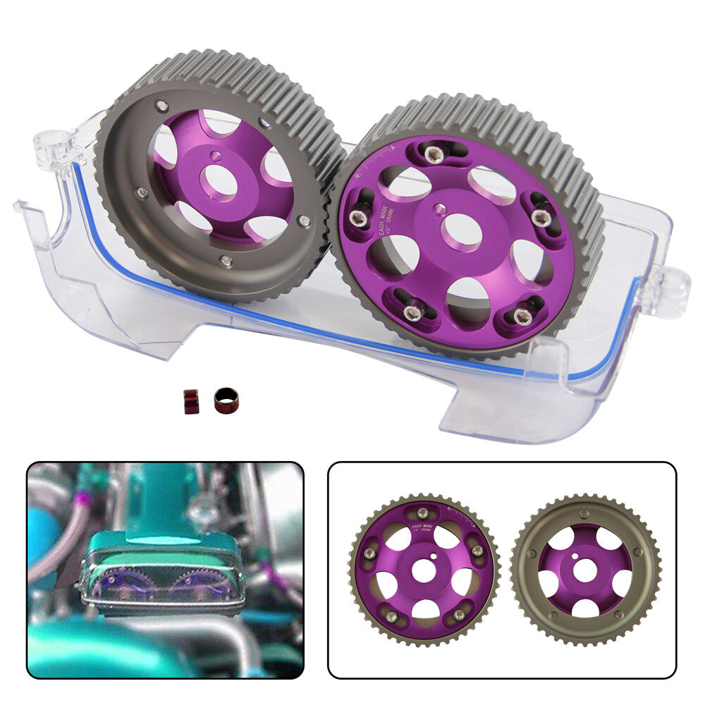 Cam Cover + Cam Gear Pulley for Toyota Supra 2JZ-GTE JZA80 for Lexus SC300 IS300