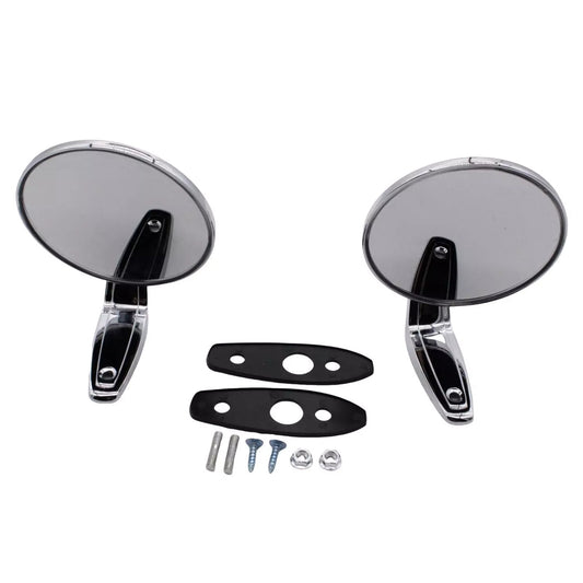 2Pcs Chrome Outside Door Rearview Mirror Set for Dodge for Plymouth 1966-1975