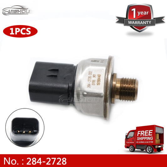 New 284-2728 fuel rail pressure sensor for Caterpillar C13 and C15 engines.