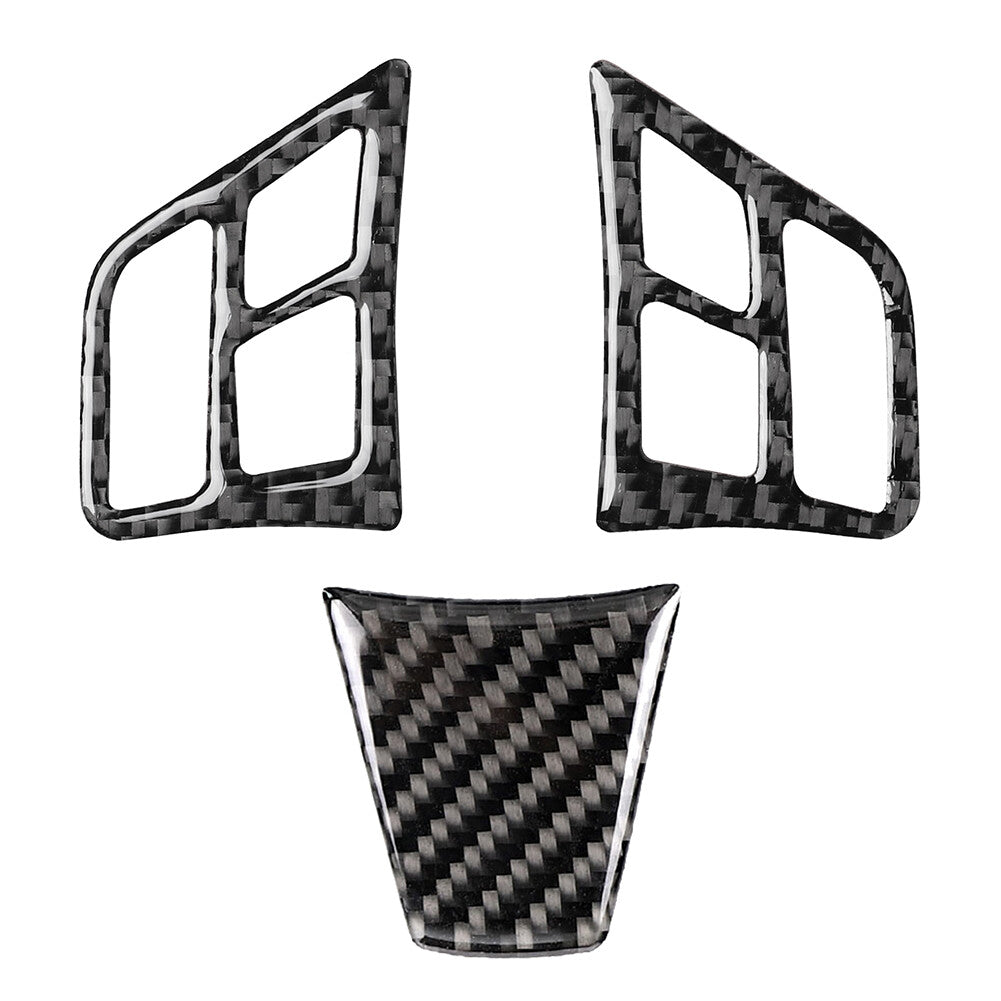 3 Pcs Steering Wheel Cover Trim Fit for BMW 3 Series E90 E91 E92 E93 E95 2005-2012