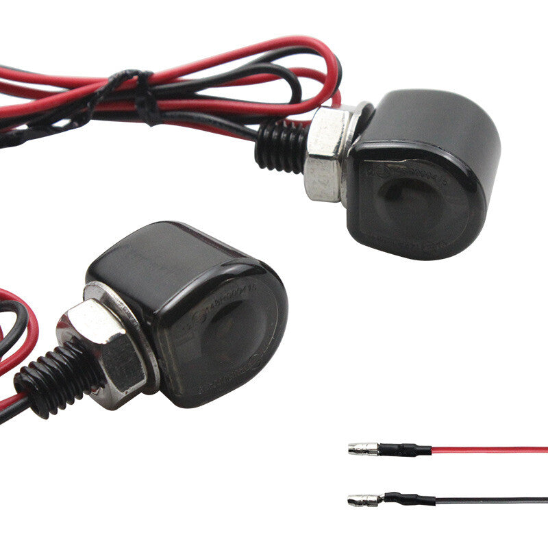 2XLED Universal Motorcycle Turn Signals Indicator Amber Blinker Light for Mini Lamp