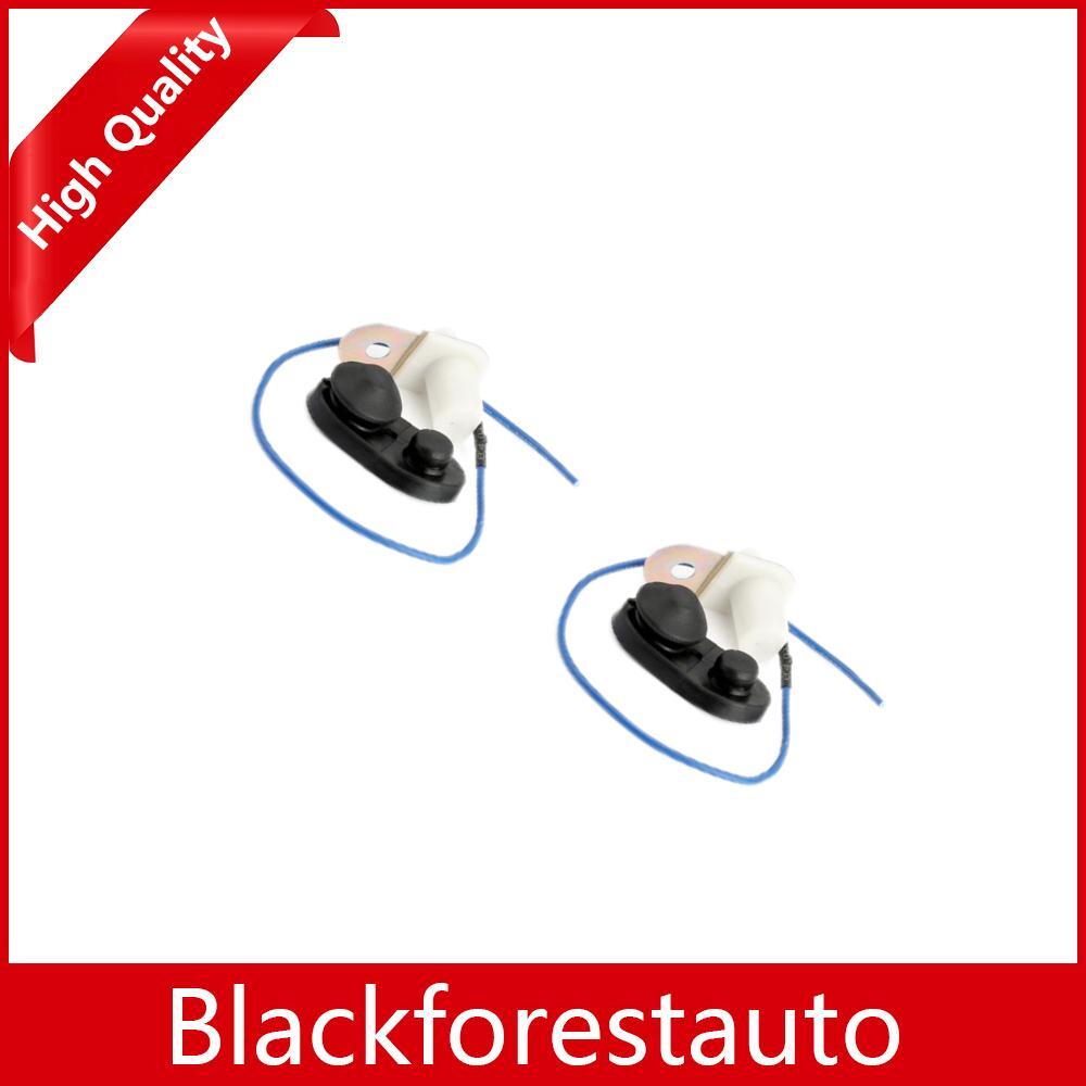 Set of 2 Universal Car Vehicle Inner Door Light Lamp Switch Push Button -Black