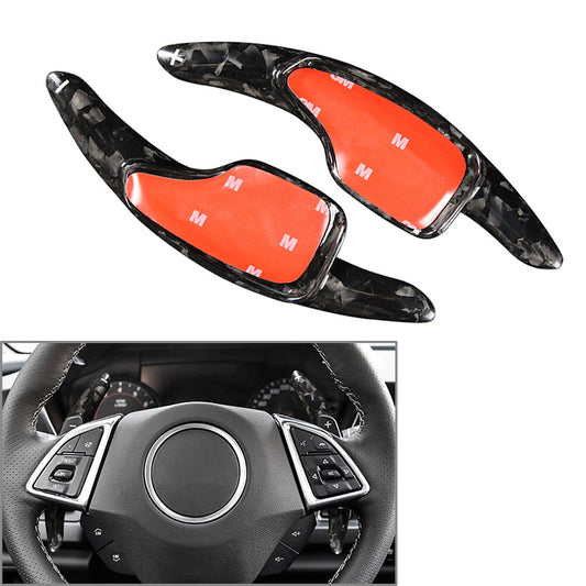 Carbon Fiber Steering Wheel Shift Paddle Fit for Chevrolet Camaro 2016-2022