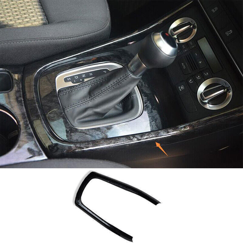 for Audi Q3 2015-18 ABS Black Wood Grain Inner Gear Shift Panel Decor Cover Trim