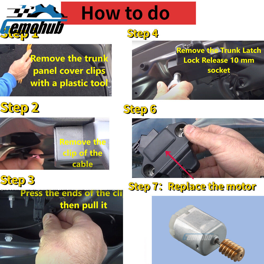 Power Trunk Lock Latch motor for 07-2013 for Mini Cooper R56 12-2015 for Mini Cooper R59