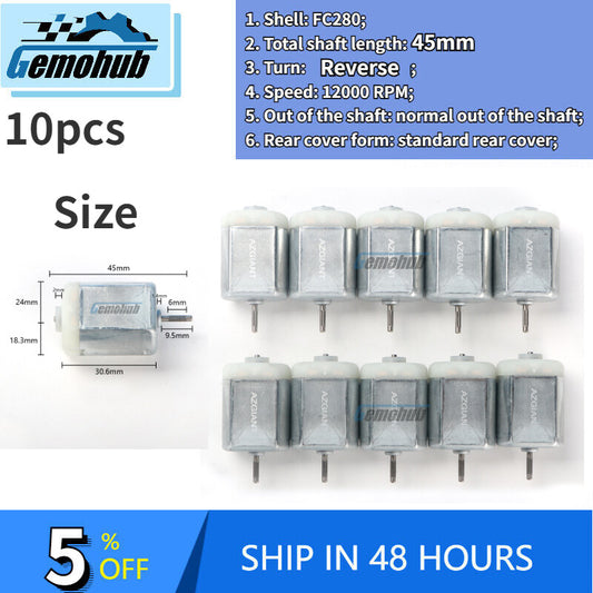 10pcs 12V Central Lock Motor Car Door Lock Electric for Mini Motor