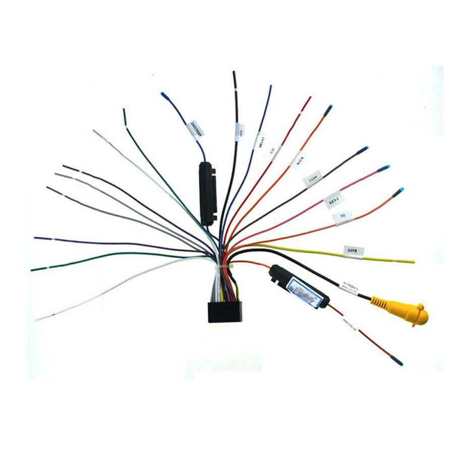Universal 20PIN Car Stereo 1/2DIN Android Radio Wiring Harness Connector Adapter