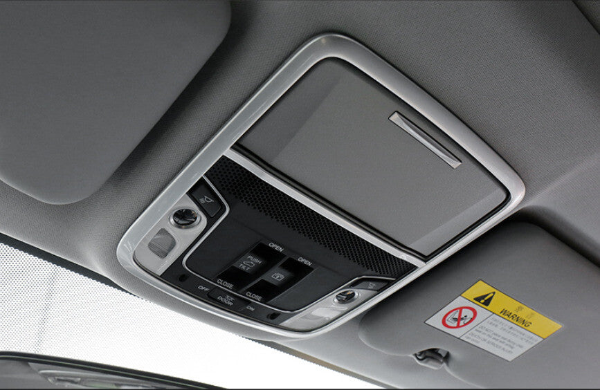 Front Reading Lamp Frame Cover Trim for Honda CRV CR-V 2017-2022 Matte Silver 1X