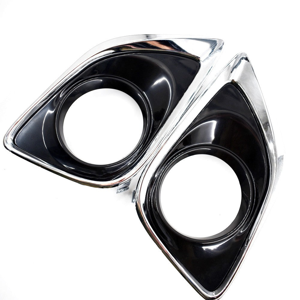 Pair Driver Passenger Side Fog Light Bezel Cover Trim for Toyota Venza 2013-16