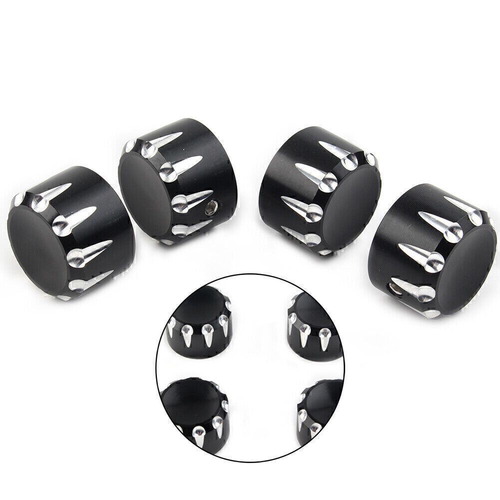 4x Black Motor Engine Screw Topper Cover Head Bolt Caps for Harley Sportster