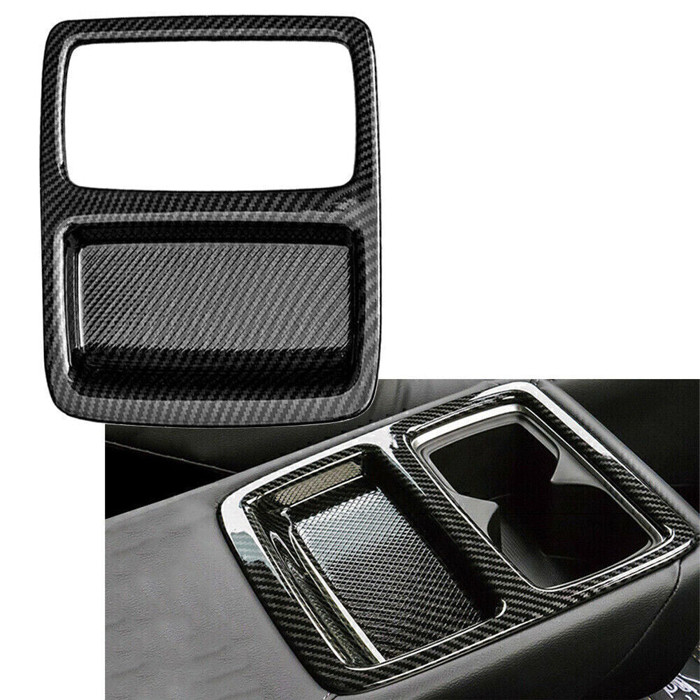 Carbon fiber HQ rear for seat cup holder cover trim for Honda Accord 2018 - 2021