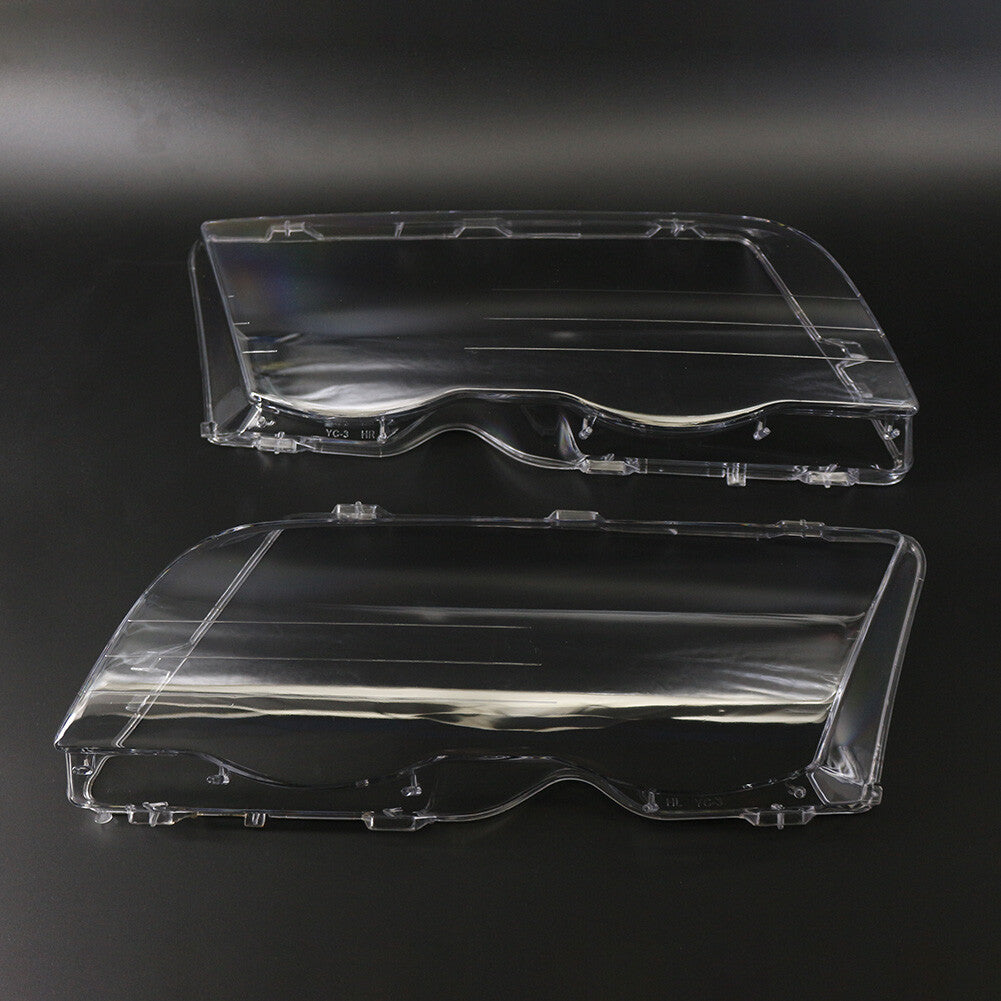Transparent Front Headlight Lens Cover for BMW 3 Series E46 4 Door Sedan 98-01