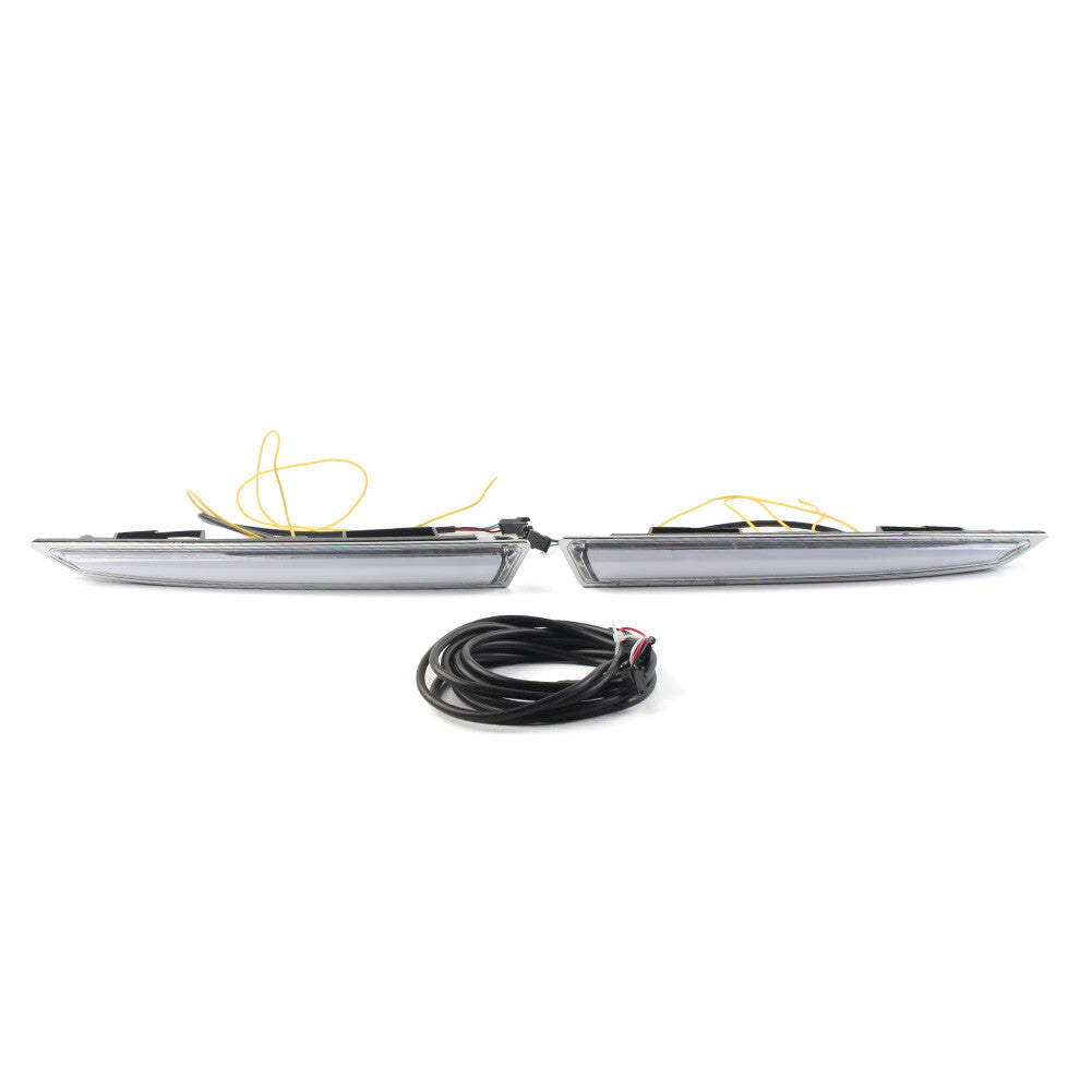 DRL LED Daytime Running Light Lamp w/ Turn Signal Fits for Ford Escape Kuga 13-2015