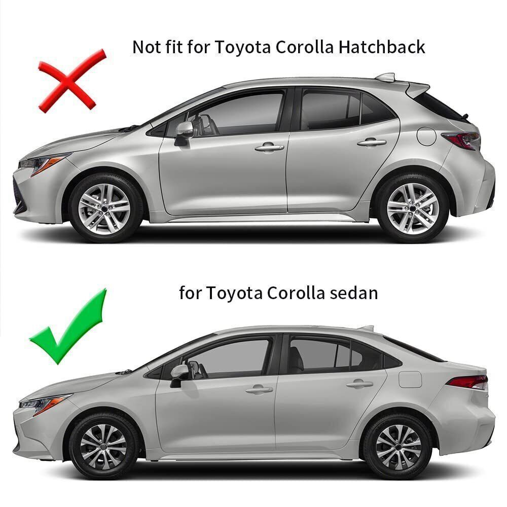 for Toyota for Corolla 20-2024 Carbon Fiber Side Window Shutter Louver Cover Trim 4X