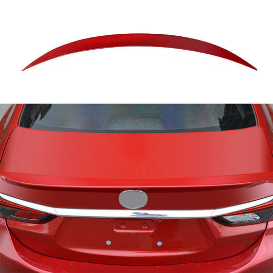 Red Rear Trunk Boot Spoiler Wing Flap Trim Protect For 2017-2019 for Mazda 6 Atenza