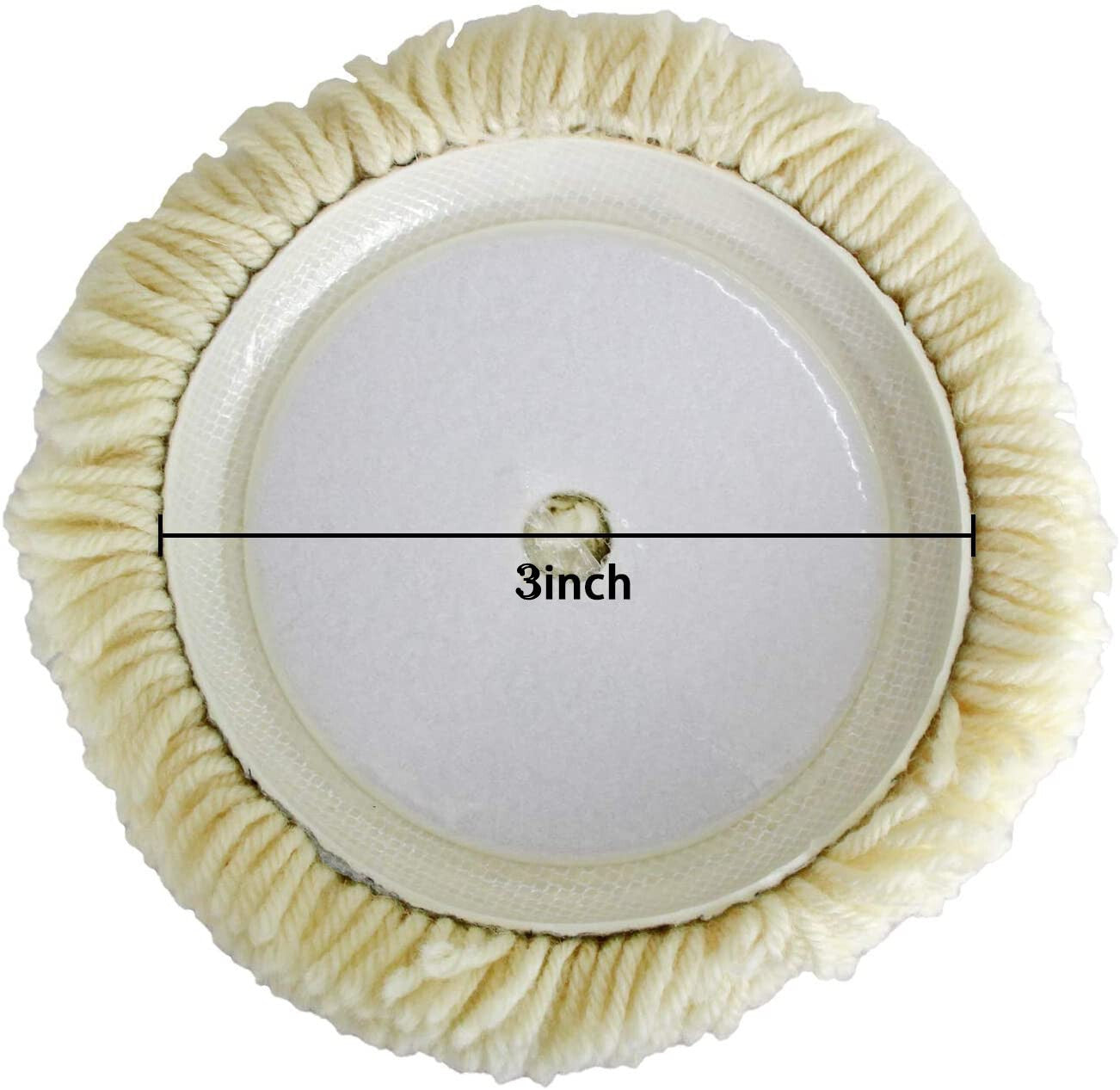 3-inch wool polishing pad, polishing wheel, drill bit, buffer attachment
