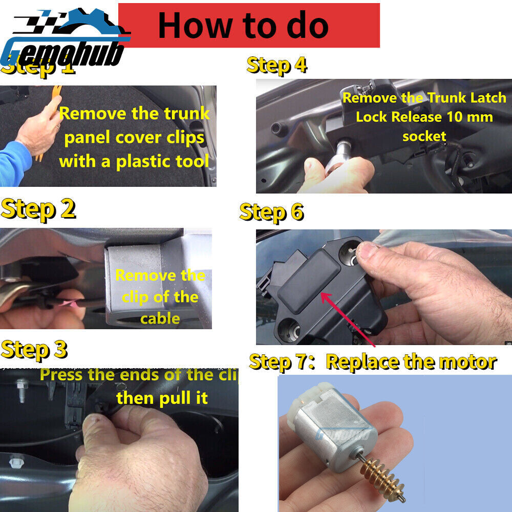 Power Trunk Lock Latch motor For2002-2009 for BMW Z4 E85 2.0i 2.5i 3.0Si