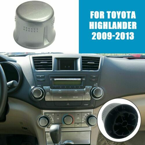 Central Navigation Volume Button FM Knob Cover Fit 09-13 for Toyota Highlander AT