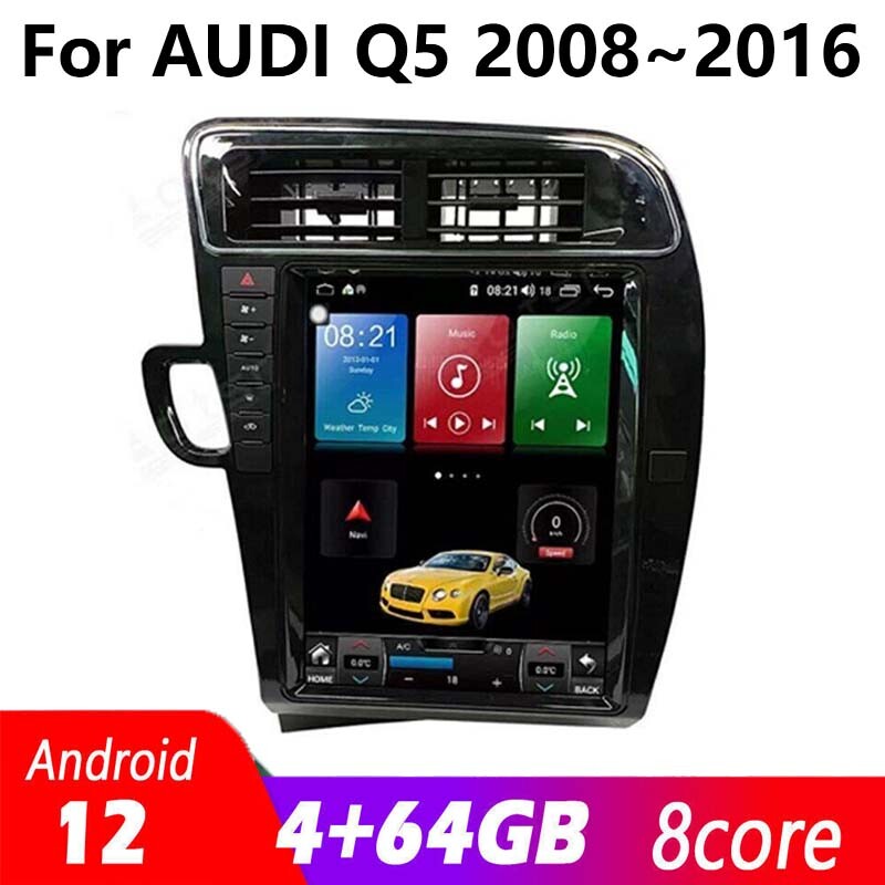 GPS Navigation carpaly Touchscreen radio Android 2008~2016 12.1 for AUDI Q5