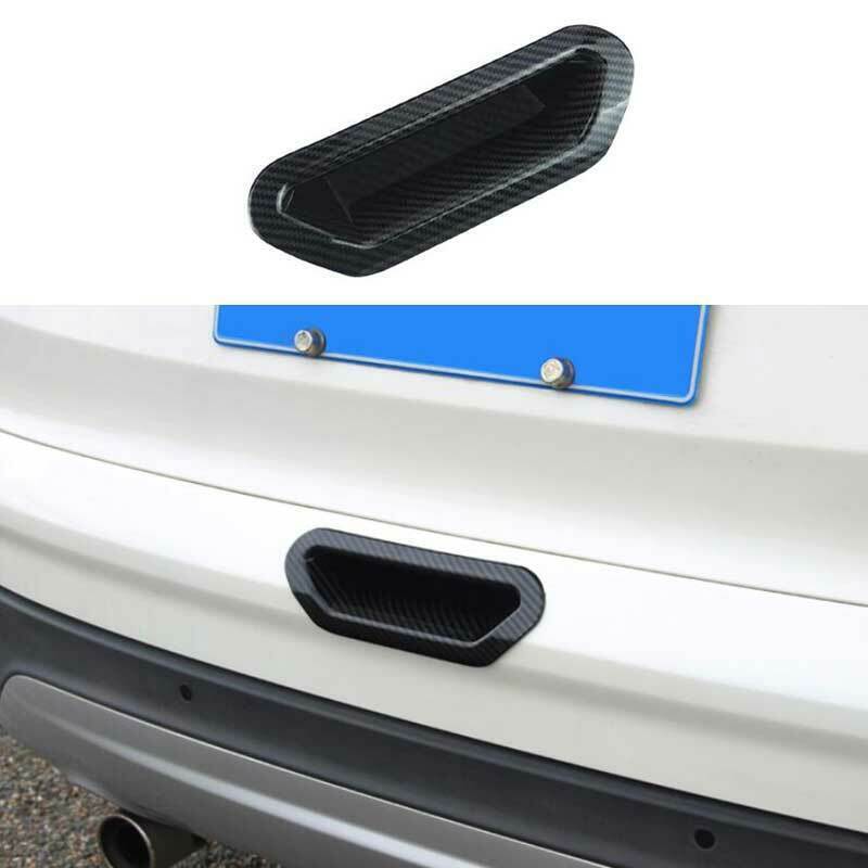 Carbon Fiber Exterior Tailgate Door Bowl Cover Trim for Ford Escape Kuga 13-2019