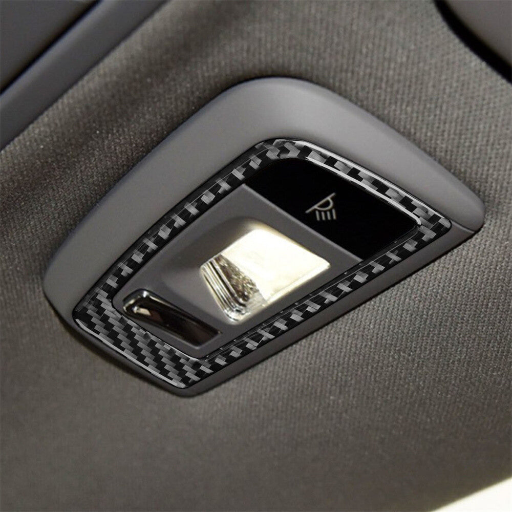 Carbon Fiber Car Rear Reading Light Lamp Panel Trim for Porsche for Panamera 2010-16