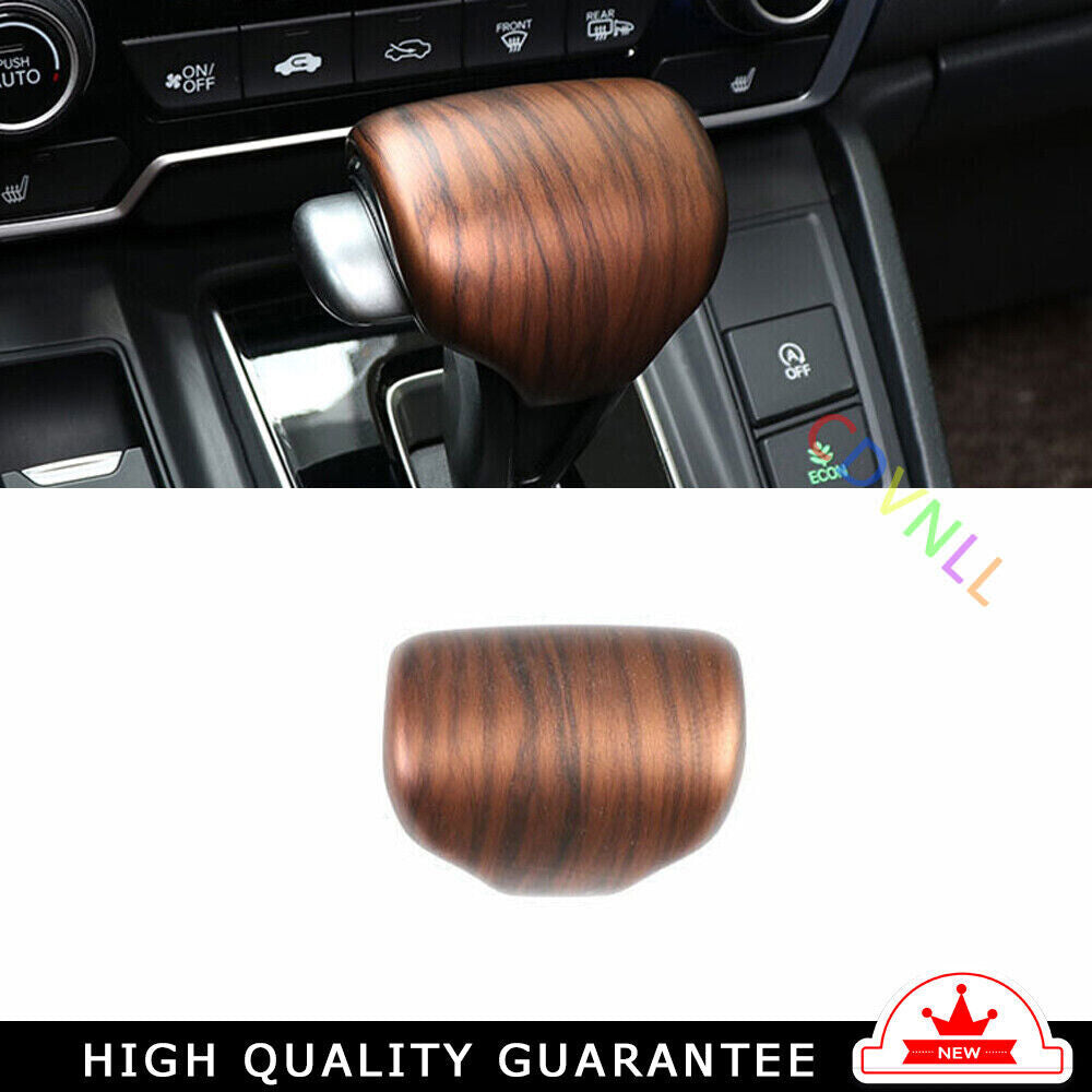 Gear Shift Knob Head Cover Trim 1 Fit for Honda CR-V 2017-2022 Matte Peach Wood
