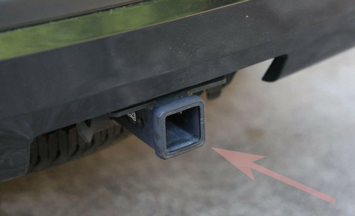 Car mount plug cap trailer tow receiver 2.5 inch American flag black  for ford