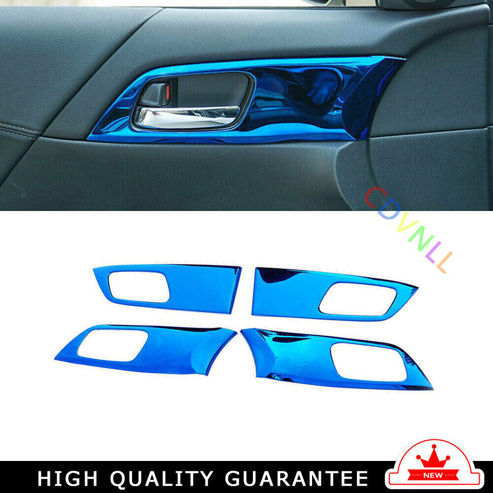 Inner Door Handle Bowl Cover Trim for Honda Accord 9th 2014-2017 Blue Titanium