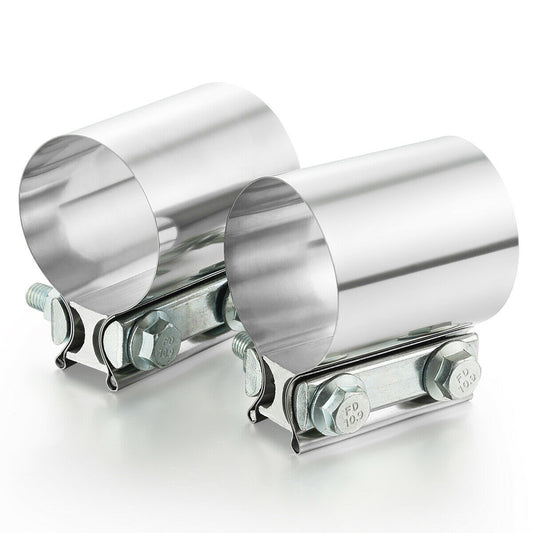 5-inch Butt Fitting Exhaust Clip 304 Stainless Steel Exhaust Strap for 5-inch OD Exhaust Pipes