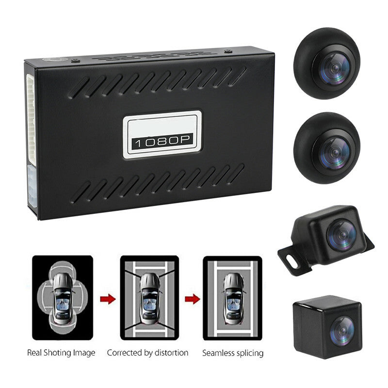 Car 360 Degree Surround Bird View Panorama DVR System 4Camera Parking Assistance