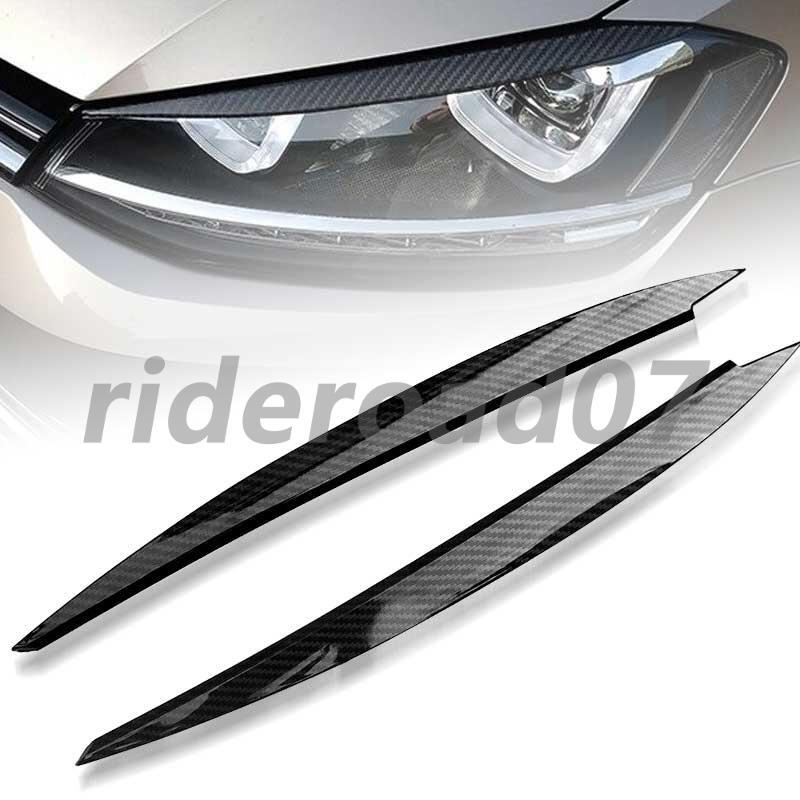 New Front Headlight Eyelid Eyebrow Cover Trim for VW for Golf 7 GTD R MK7 2013-2018