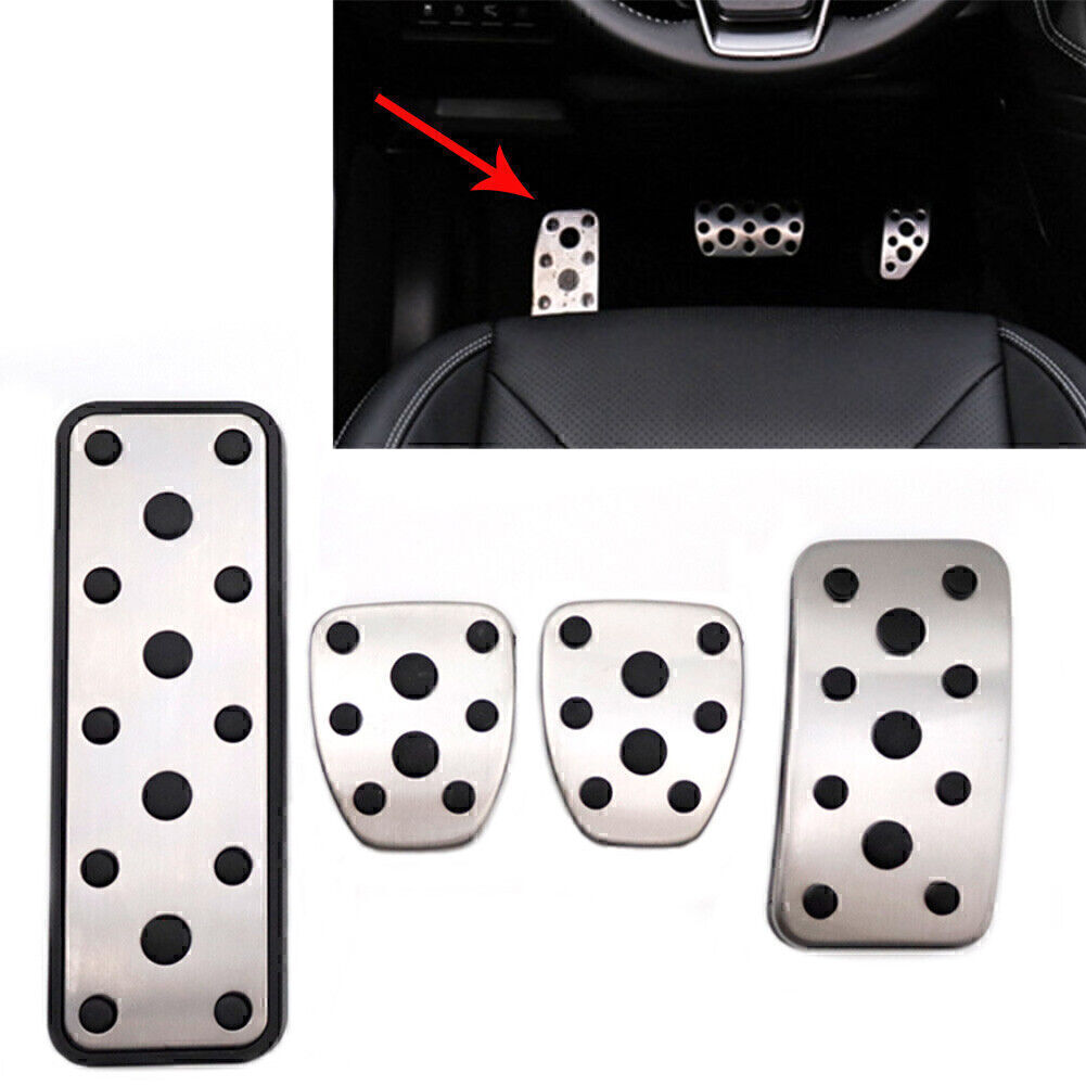 4Pcs Car Foot Gas Brake Pedals Cover Kit Fit for Subaru Legacy 15-20 Outback 14-20