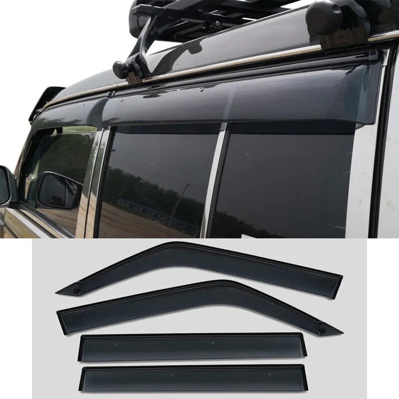 for Mitsubishi Pajero V31 V32 V33 Black Window Visor Sun Rain Deflector Guard 4x