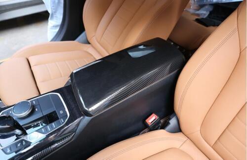 for BMW 4-Series 2021-2023 Console Armrest Box 1PCS Panel Trim ABS Carbon Fibre