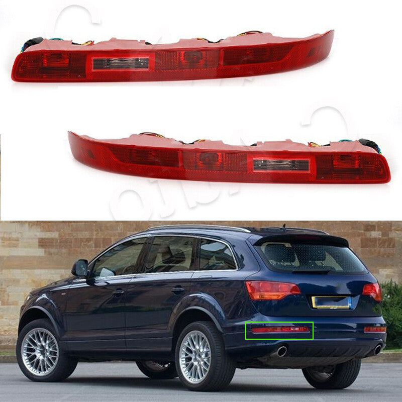 1 Pair Rear Bumper Tail Reverse Light Signal Light for Audi Q7 2006-2015