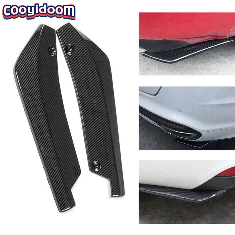 Rear Bumper Lip Diffuser Splitter Cover Canard Protector Rubbing strip Car Part