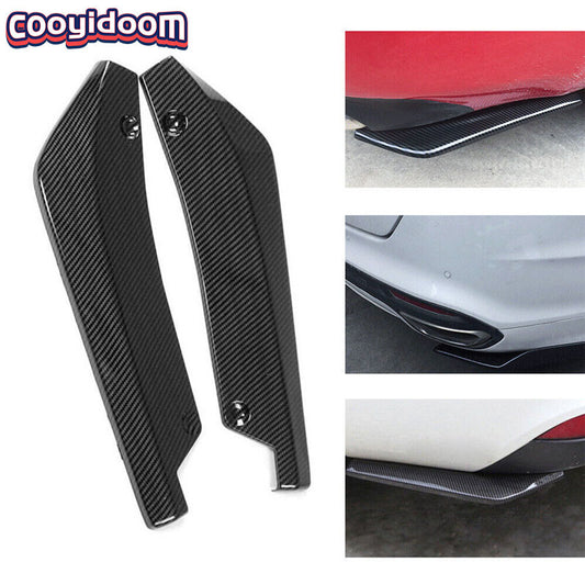 Rear Bumper Lip Diffuser Splitter Cover Canard Protector Rubbing strip Car Part