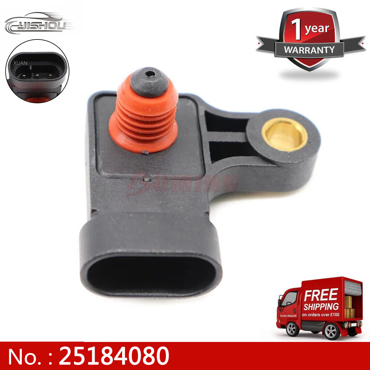 MAP sensor 96276354 is suitable for Chevrolet Lanos Leganza Nubiba Rezzo 1.6, 1.8, and 2.0 models.