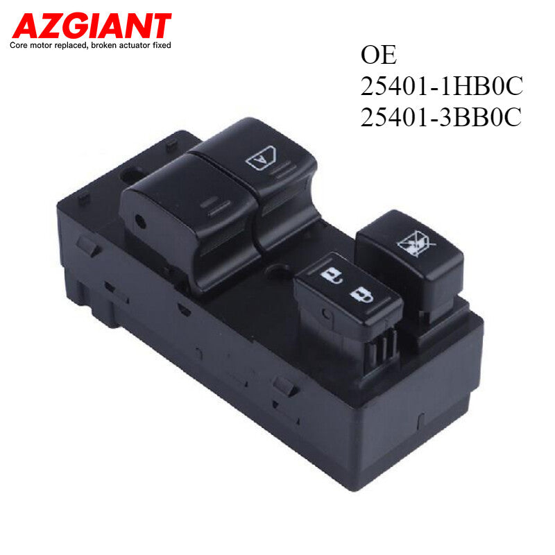 Front Left Driver Side Power Window Switch for Nissan Micra 25401-1HB0C