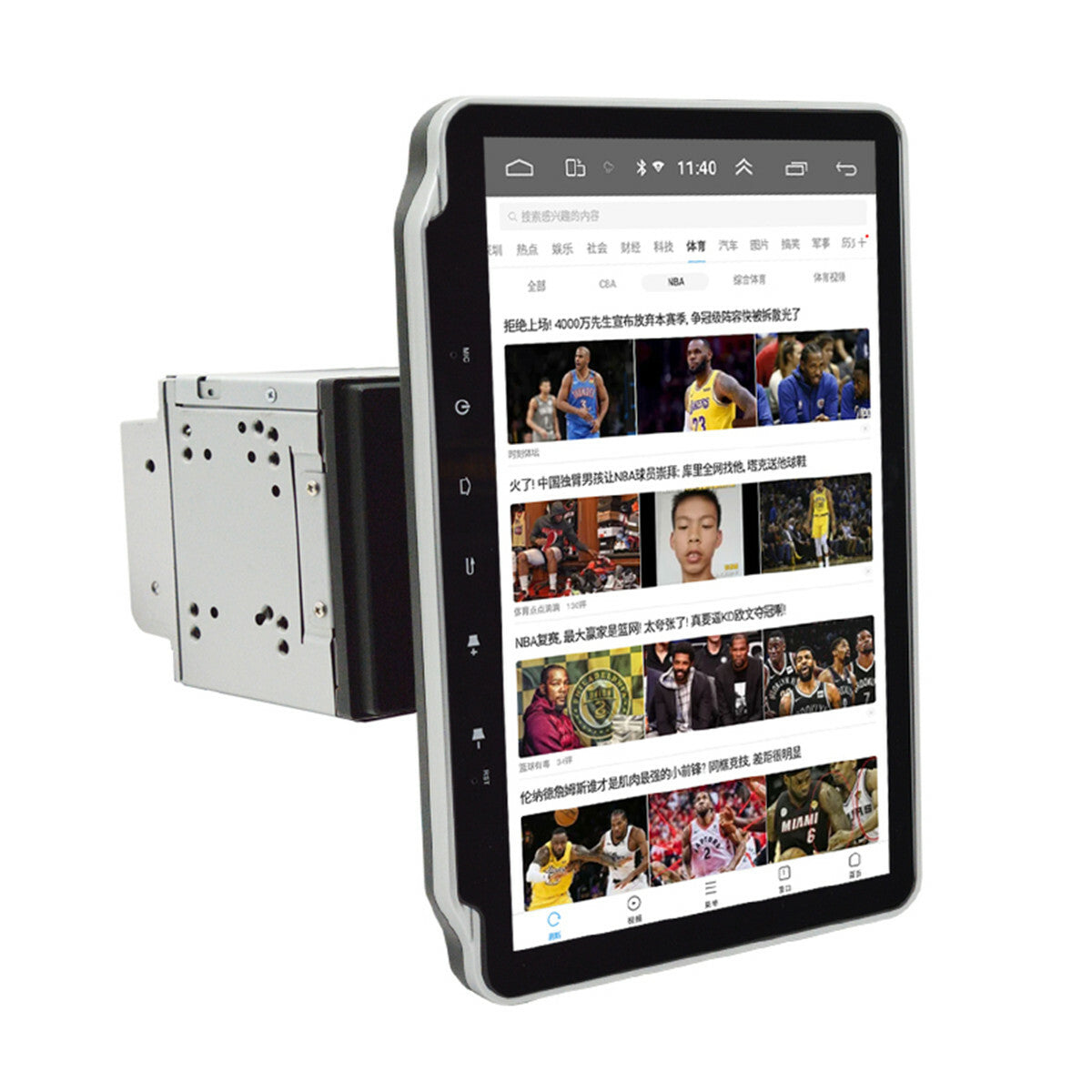 Double 2Din Rotatable 10.1in Touch Screen WiFi GPS Car Stereo Radio MP5 Player