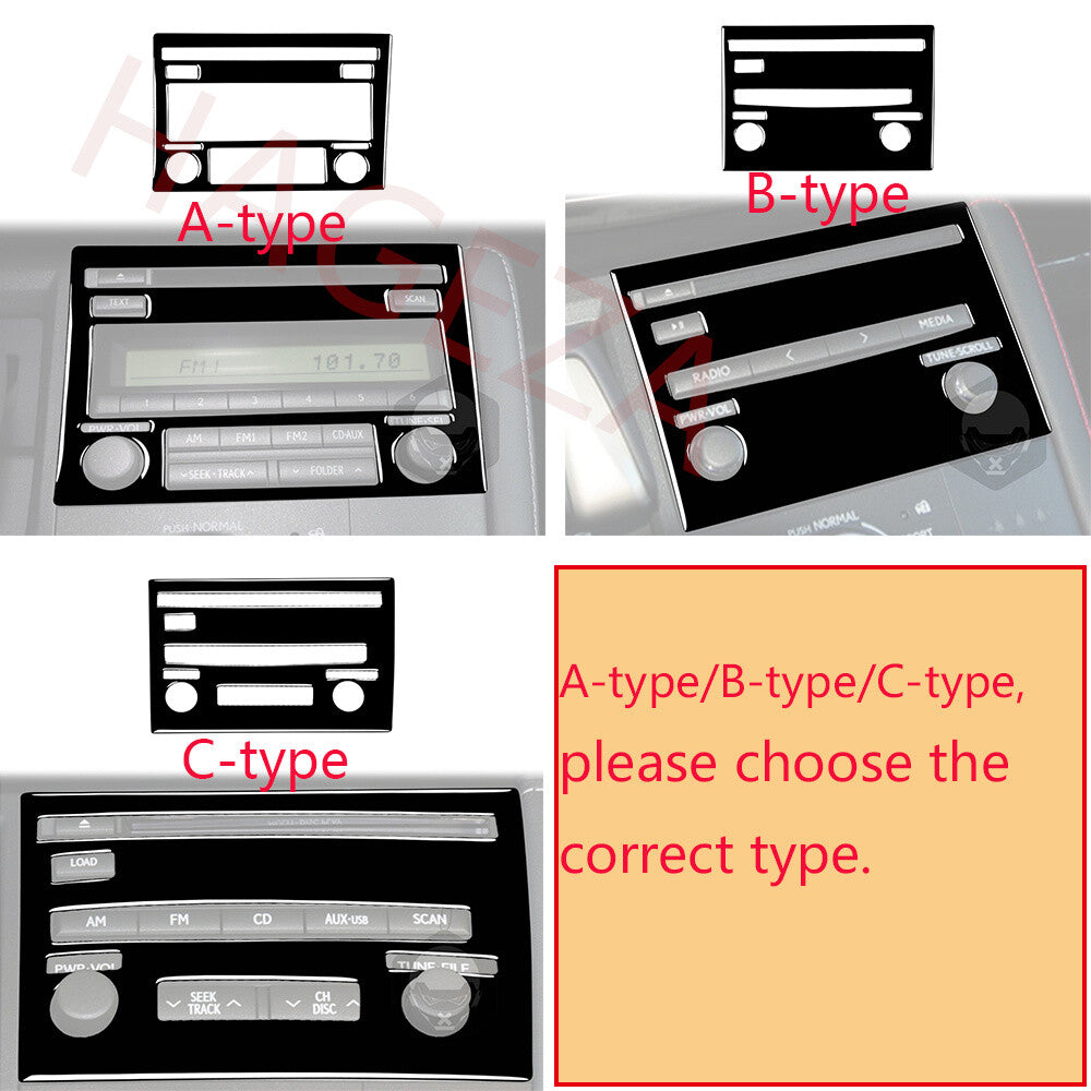 RHD Piano Black Central Console CD Panel Switch Cover for Lexus CT200h 2011-2017